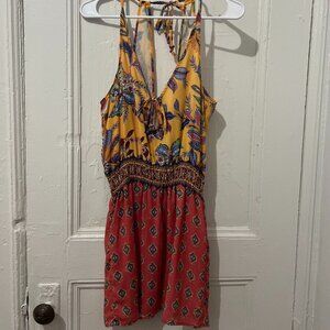 Becca Bathing suitcover-up – Pink & Yellow – Size S